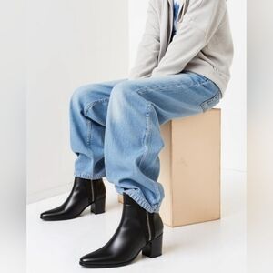 Leather Ankle Boots.